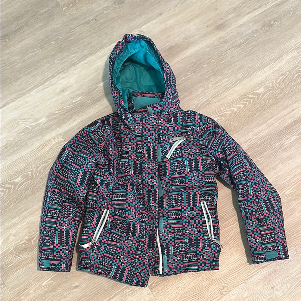 Spyder Turquoise and Pink Jacket
